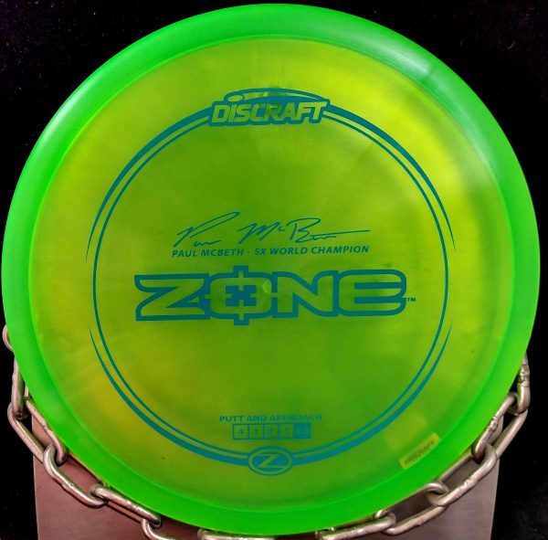 Discraft Paul McBeth 5 Time World Champion Signature Series Z ZONE Golf Disc Putter