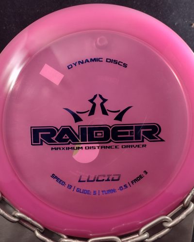 Hand Dyed Dynamic Discs Raider Maximum Distance Driver Deep Red & Blue