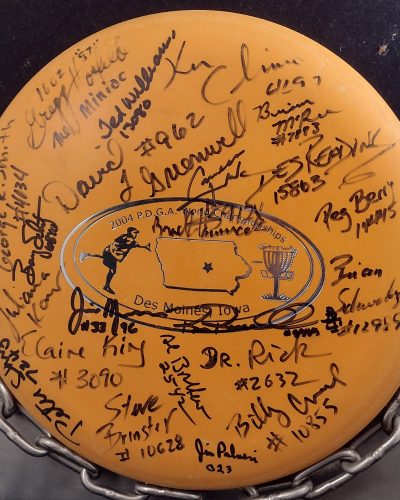 Gateway 2004 PDGA World Championships Autographed  Soft WIZARD Golf Disc