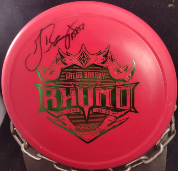 Innova Gregg Barsby Autographed Tour Series RHYNO Putt and Approach Golf Disc